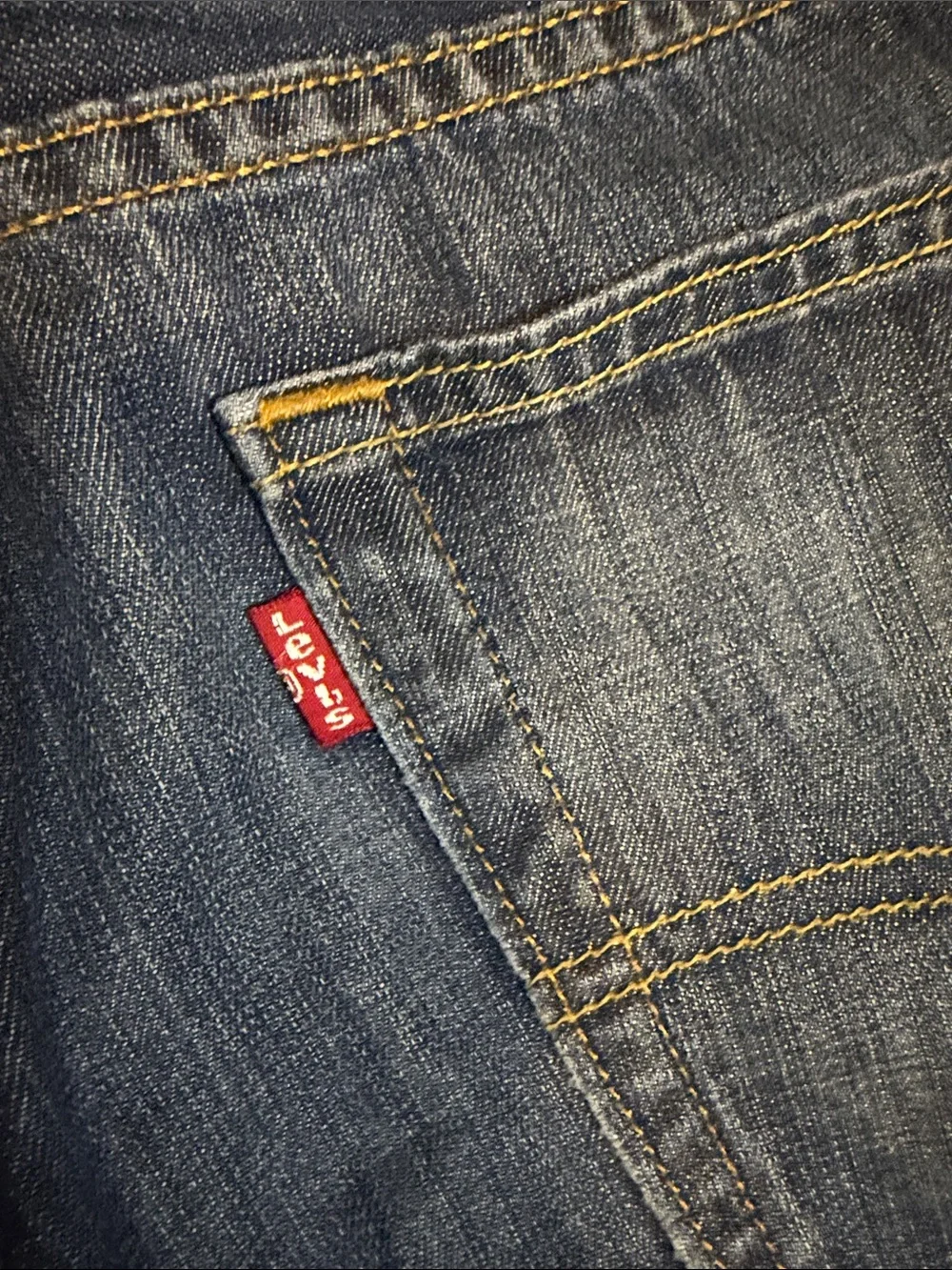 Levi's Men's Dark Blue Straight-Leg Jeans